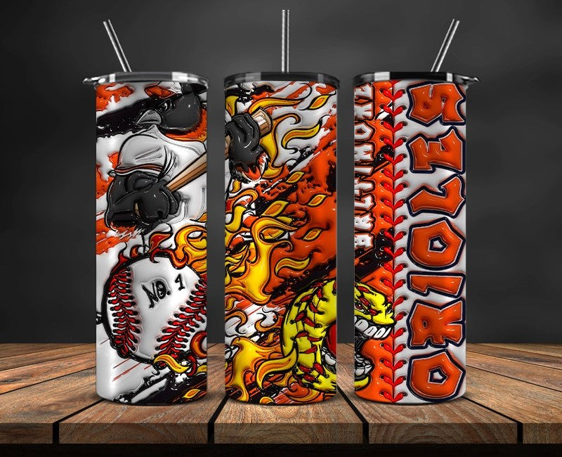 Baltimore Orioles Tumbler Wrap, Mlb Tumbler Mlb Logo Tumbler Png 55