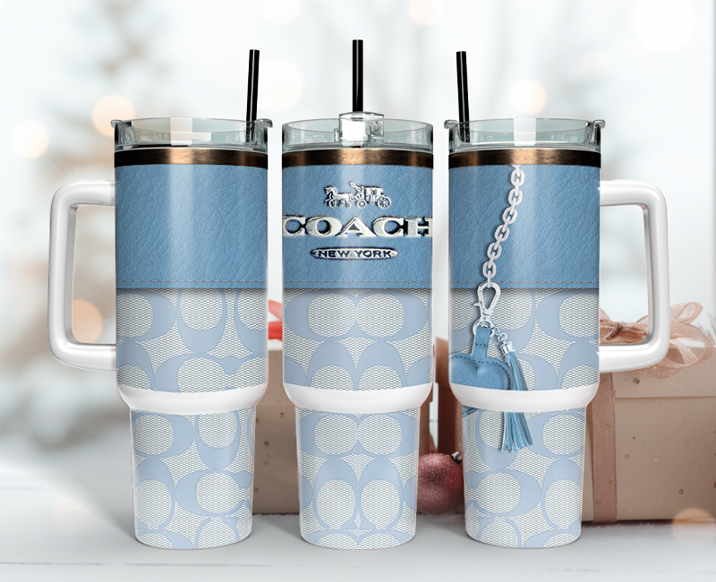 Coach Tumbler Wrap 40oz,Tumbler Wrap with Logo Fashion - Instant PNG File 57