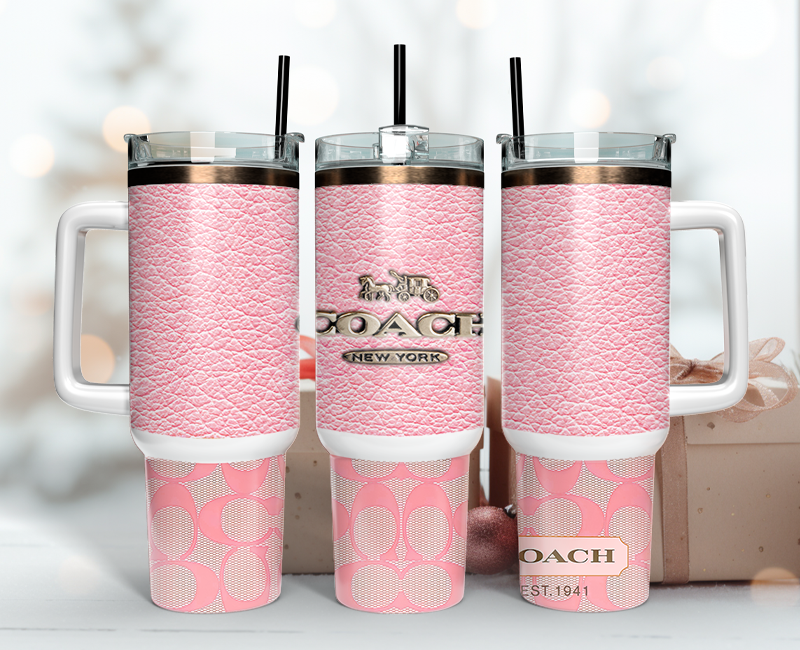 Coach Tumbler Wrap 40oz,Tumbler Wrap with Logo Fashion - Instant PNG File 58