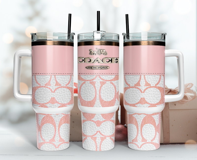 Coach Tumbler Wrap 40oz,Tumbler Wrap with Logo Fashion - Instant PNG File 59