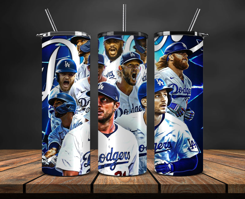 Los Angeles Dodgers Tumbler Wrap, Mlb Tumbler Mlb Logo Tumbler Png 68