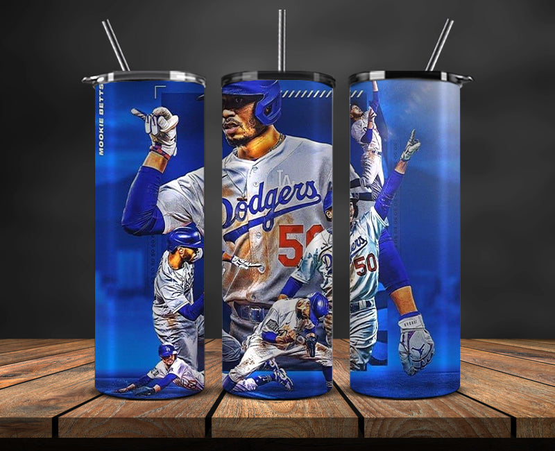 Los Angeles Dodgers Tumbler Wrap, Mlb Tumbler Mlb Logo Tumbler Png 70