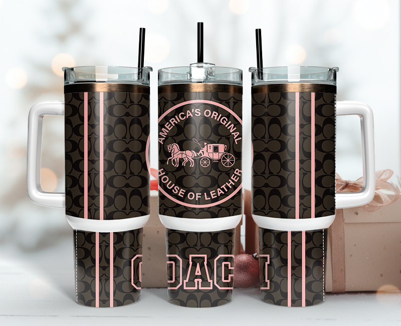 Coach Tumbler Wrap 40oz,Tumbler Wrap with Logo Fashion - Instant PNG File 72