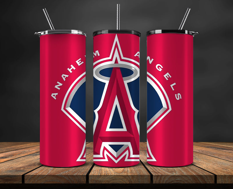 Los Angeles Angels Tumbler Wrap, Mlb Tumbler Mlb Logo Tumbler Png 75