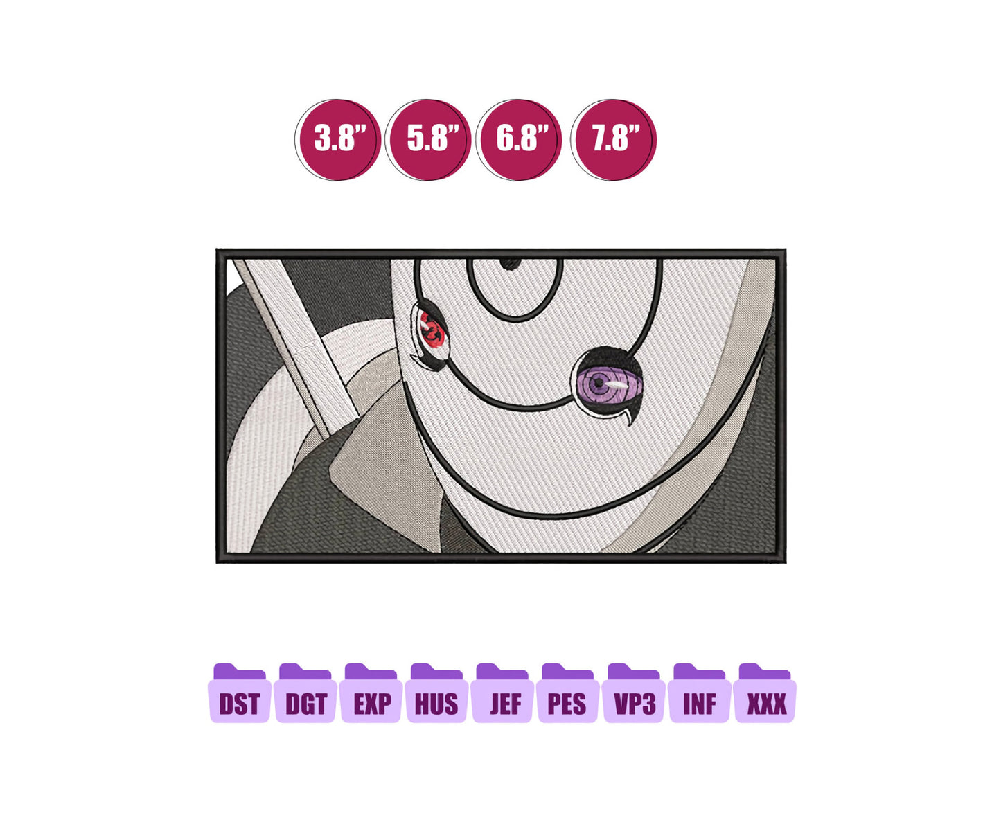 Meruem Anime Embroidery Design, Digital Anime Embroidery File 76