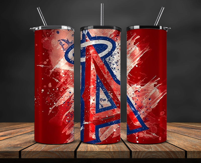 Los Angeles Angels Tumbler Wrap, Mlb Tumbler Mlb Logo Tumbler Png 76