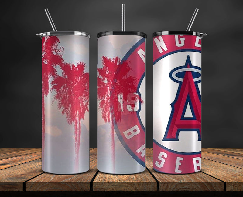 Los Angeles Angels Tumbler Wrap, Mlb Tumbler Mlb Logo Tumbler Png 77