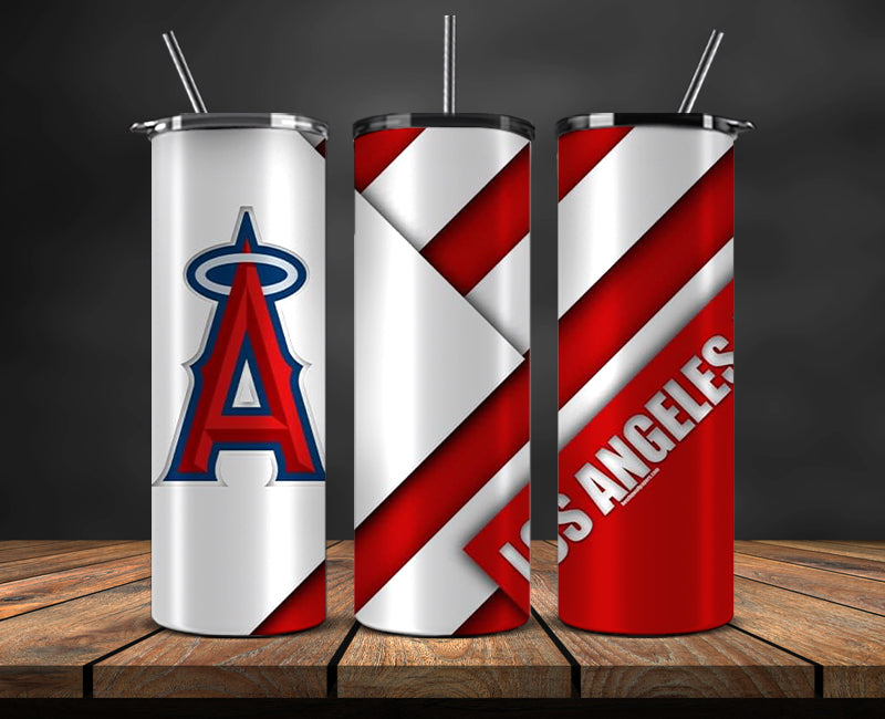 Los Angeles Angels Tumbler Wrap, Mlb Tumbler Mlb Logo Tumbler Png 78