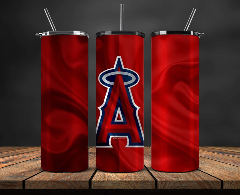 Los Angeles Angels Tumbler Wrap, Mlb Tumbler Mlb Logo Tumbler Png 79