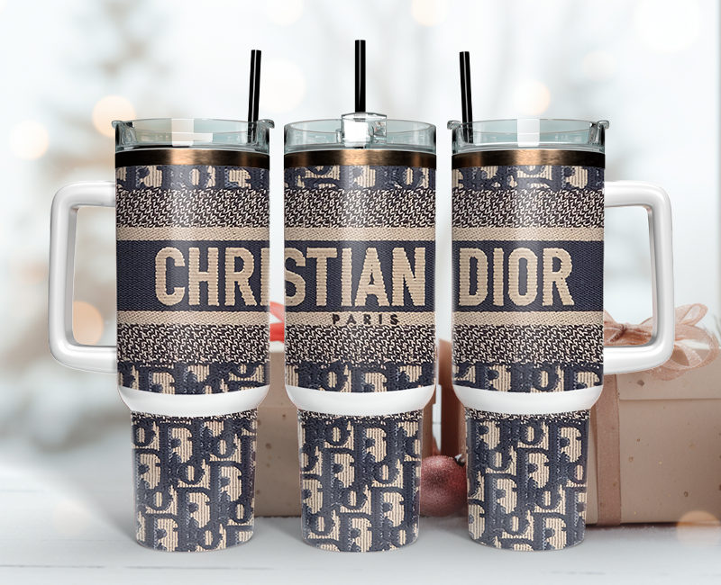 Christian Dior Tumbler Wrap 40oz,Tumbler Wrap with Logo Fashion - Instant PNG File 07