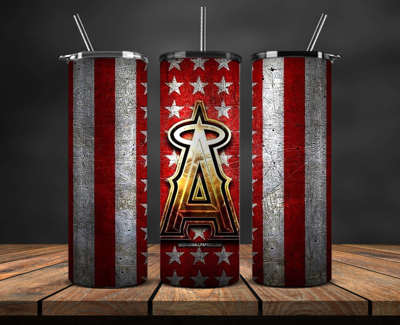 Los Angeles Angels Tumbler Wrap, Mlb Tumbler Mlb Logo Tumbler Png 80