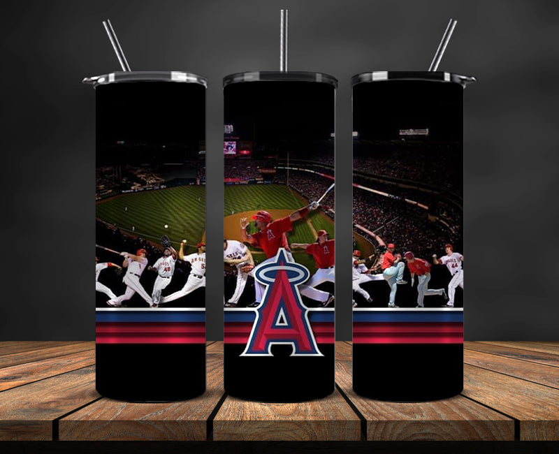 Los Angeles Angels Tumbler Wrap, Mlb Tumbler Mlb Logo Tumbler Png 82