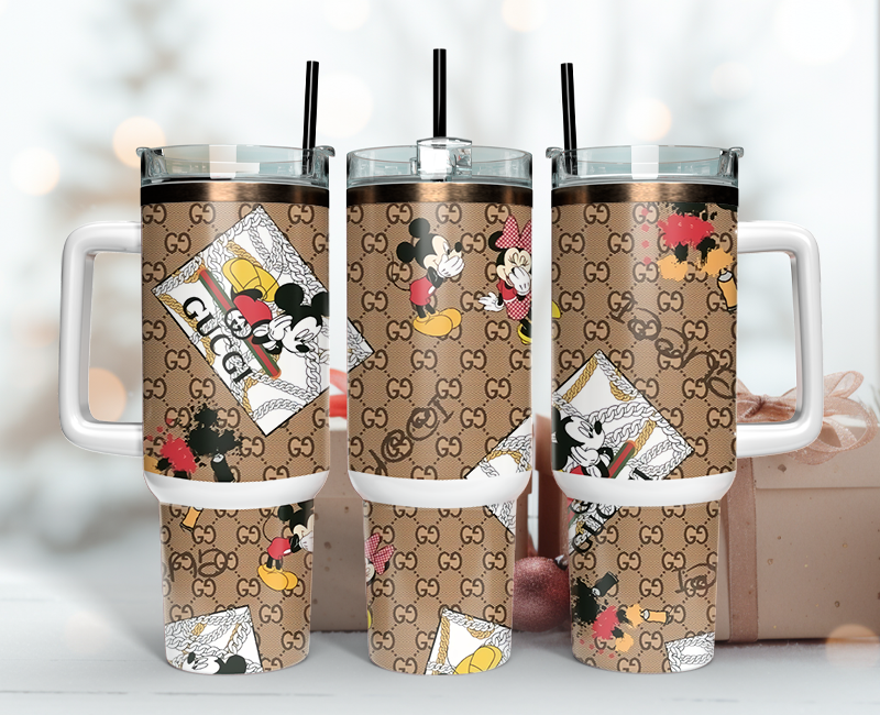 Gucci Tumbler Wrap 40oz,Tumbler Wrap with Logo Fashion - Instant PNG File 84