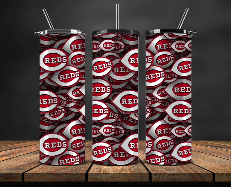 Cincinnati Reds Tumbler Wrap, Mlb Tumbler Mlb Logo Tumbler Png 85