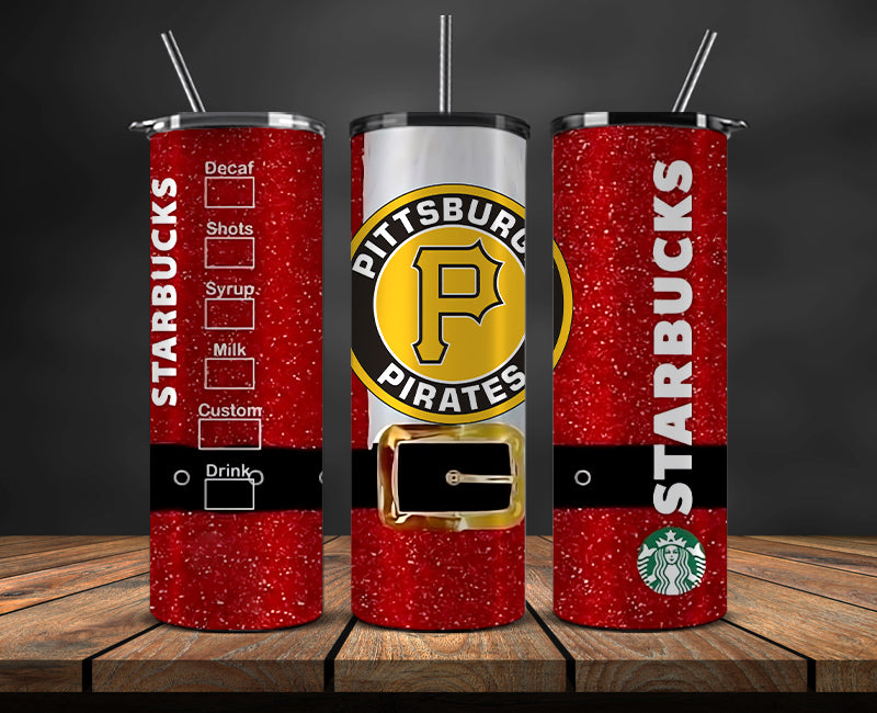 Pittsburgh Pirates Png,Christmas MLB Tumbler Png , MLB Christmas Tumbler Wrap 87
