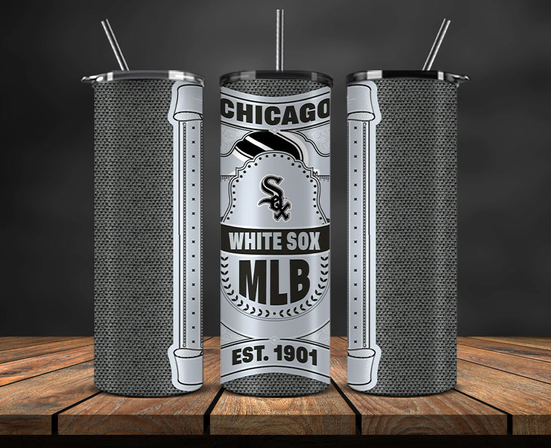 Chicago White Sox Tumbler Wrap, Mlb Tumbler Mlb Logo Tumbler Png 90