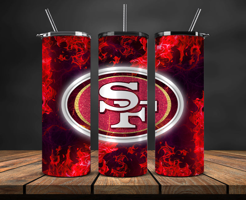 San Francisco 49ers Tumbler, 49ers Logo Tumbler,NFL Season 2023, Design 91