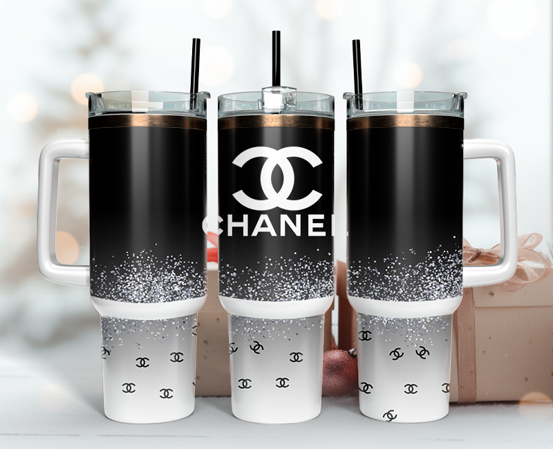 Chanel Tumbler Wrap 40oz,Tumbler Wrap with Logo Fashion - Instant PNG File 93