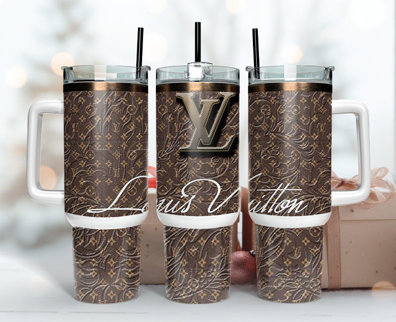 Louis Vuitton Tumbler Wrap 40oz,Tumbler Wrap with Logo Fashion - Instant PNG File 95