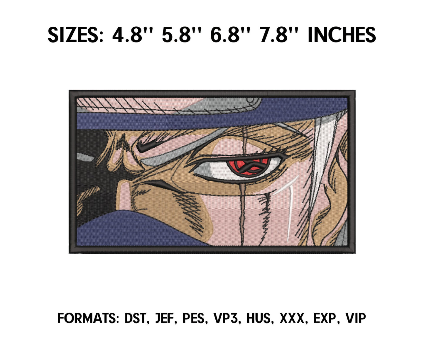 Naruto Anime Embroidery Design, Digital Anime Embroidery File 09