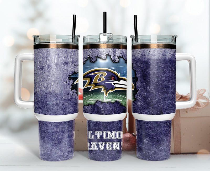 Baltimore Ravens Tumbler 40oz Png, 40oz Tumbler Skinny 102