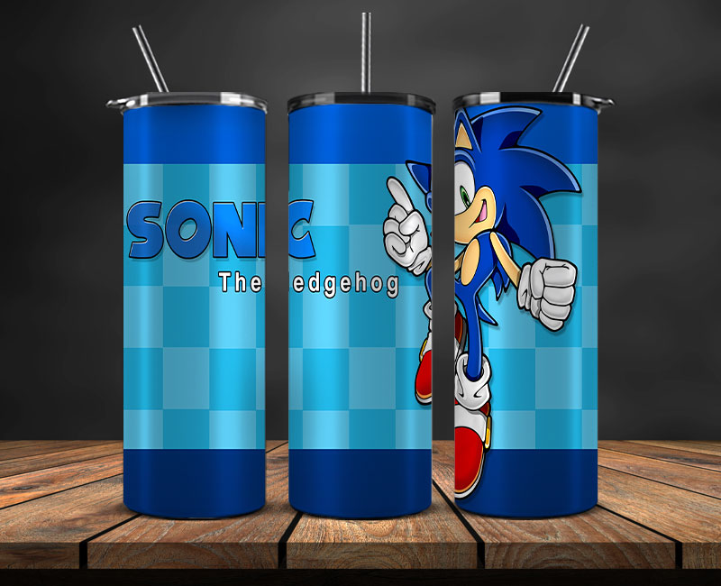 Sonic Tumbler 20oz Png, The Hedgehog Tumbler Wrap, Tumbler Wrap ,Sonic Tumbler Wrap 10