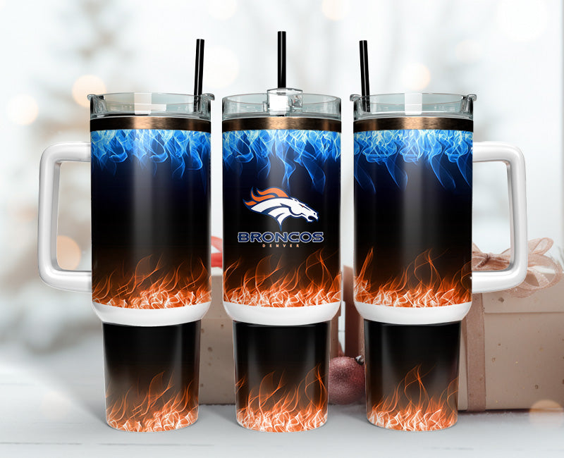 Denver Broncos 40oz Tumbler,NFL Tumbler 40oz, 40oz Tumbler Sublimation Png , 40oz Tumbler Wrap 10