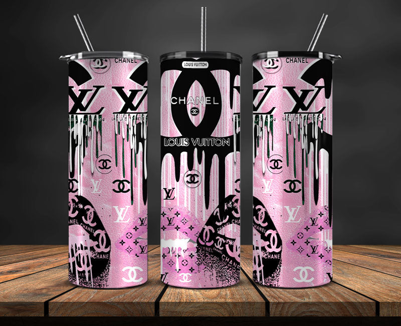 Brand Logo Tumbler Wrap , Fashion Logo Tumbler Wrap, Skinny Tumbler 20oz, Brand Tumbler Wrap 11