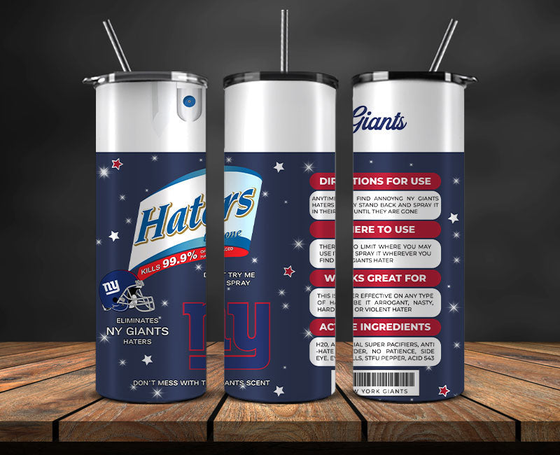 New York Giants Haters Be Gone Tumbler Png, Nfl Tumbler Png 11