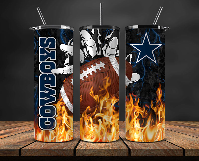 Dallas Cowboys Tumbler Wrap, Fire Hand Tumbler Wrap DS 12 – Bundlepng