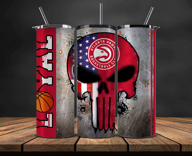 Atlanta Hawks Tumbler Wrap Basketball Design,NBA Teams,NBA Sports,Nba Tumbler Wrap,NBA DS-138