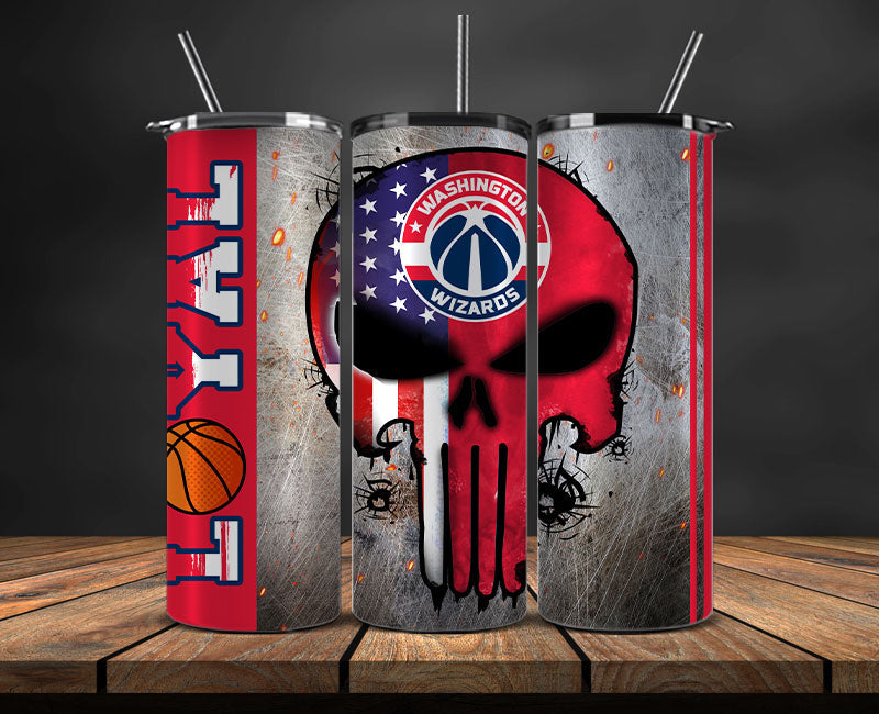 Washington Wizards Tumbler Wrap Basketball Design,NBA Teams,NBA Sports,Nba Tumbler Wrap,NBA DS-142