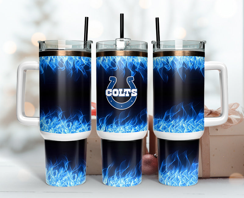 Indianapolis Colts 40oz Tumbler,NFL Tumbler 40oz, 40oz Tumbler Sublimation Png , 40oz Tumbler Wrap 14