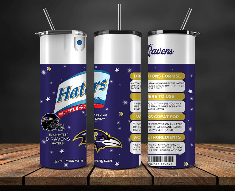 Baltimore Ravens Haters Be Gone Tumbler Png, Nfl Tumbler Png 17