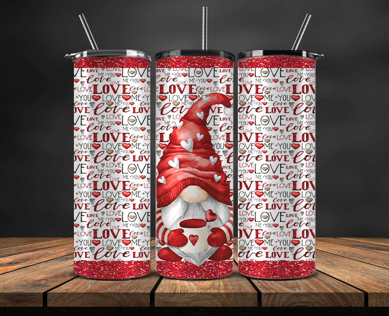 Valentine Tumbler Wrap ,Valentine Tumbler 18