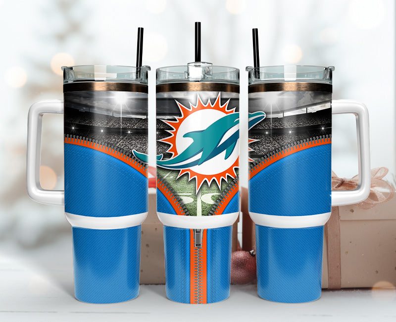 Miami Dolphins 40oz Tumbler,NFL Tumbler Wrap , 40oz Tumbler Sublimation Png , 40oz Tumbler Wrap 52