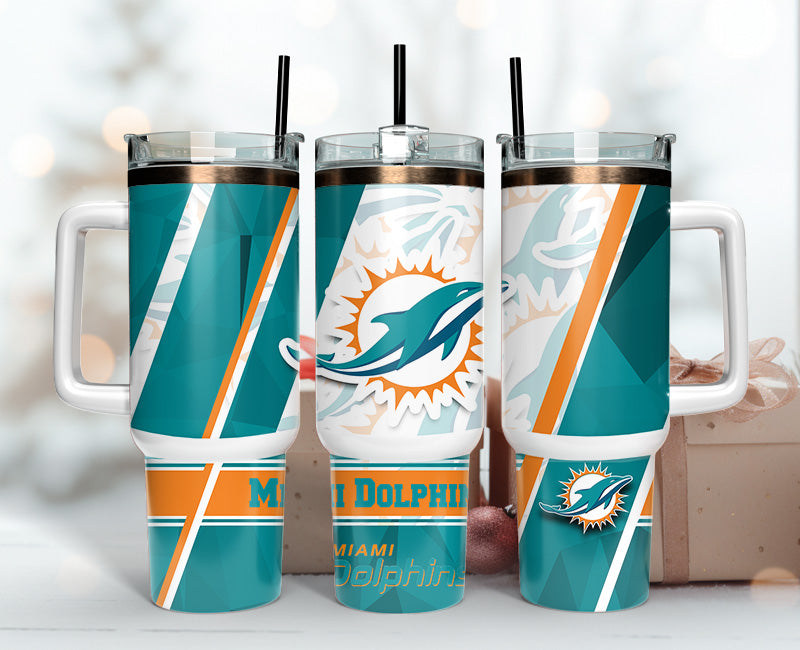 Miami Dolphins 40oz Tumbler,NFL Tumbler Wrap , 40oz Tumbler Sublimation Png , 40oz Tumbler Wrap 85