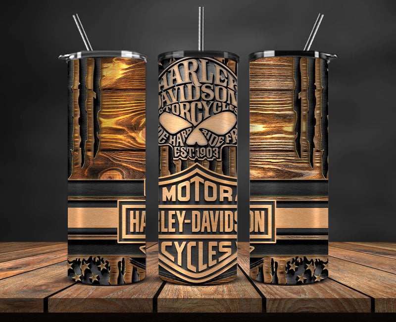 Harley Skinny Tumbler Png, Motor Harley Digital Tumbler Wrap, Moto Tumbler Wrap 01