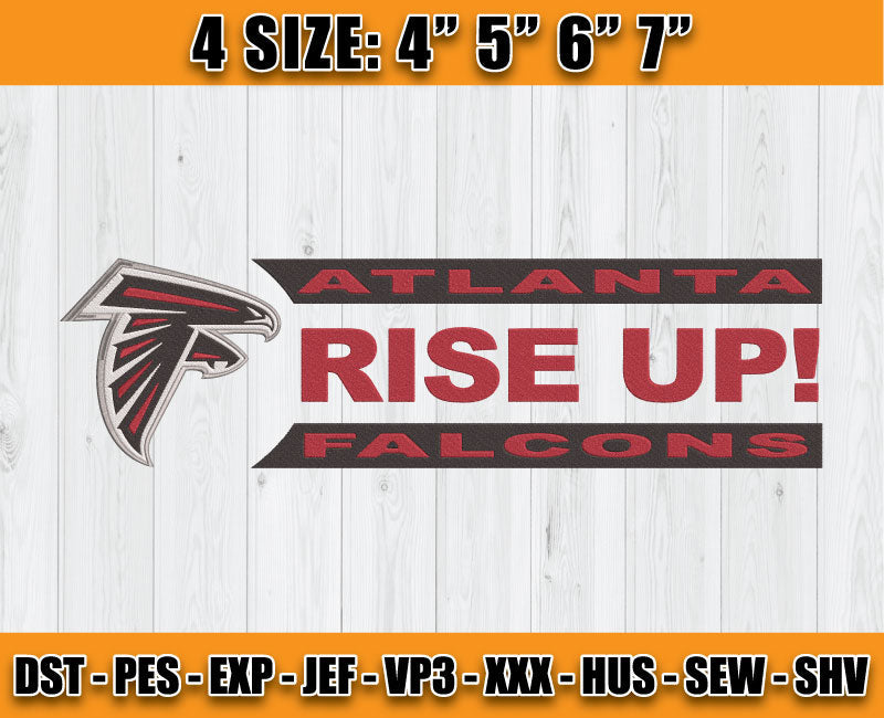 Atlanta Falcons Embroidery, NFL Falcons Embroidery, NFL Machine Embroidery Digital 20