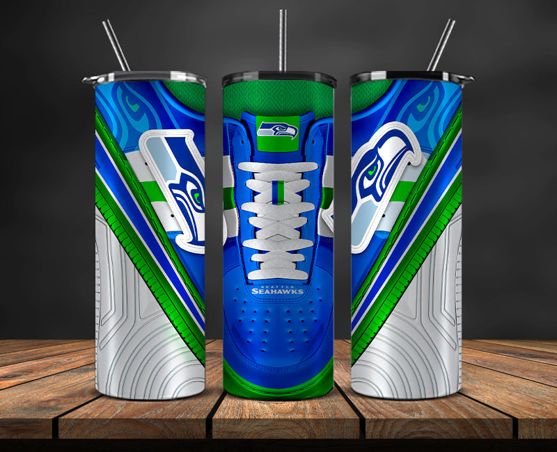 Seattle Seahawks Tumbler Wrap, NFL Sneaker Tumbler Wrap 22