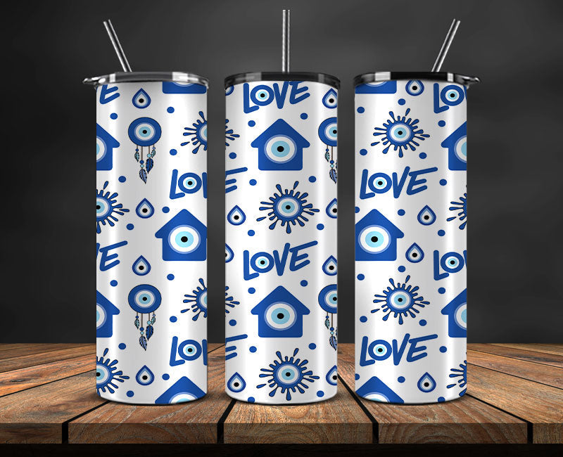 Evil Eye Skinny Tumbler Png, Evil Eye 20 oz Tumbler Wrap , Evil Eye Tumbler Wrap 23