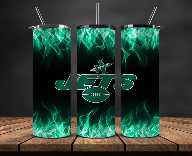 NY Jets Tumbler Wrap ,Tumbler 20oz with fire effect 26