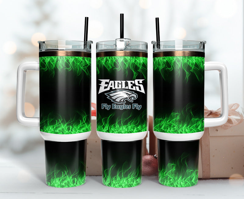 Philadelphia Eagle 40oz Tumbler,NFL Tumbler 40oz, 40oz Tumbler Sublimation Png , 40oz Tumbler Wrap 26