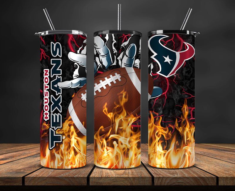 Houston Texans Tumbler Wrap, Fire Hand Tumbler Wrap DS 29