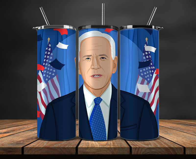 Joe Biden 2024 Tumbler Wrap,Joe Biden 2024 ,Presidential Election 2024 ,Race To The White House 29