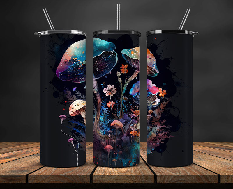 Mushrooms Tumbler Wrap,Mushroom Tumbler Png , Mushrooms 02