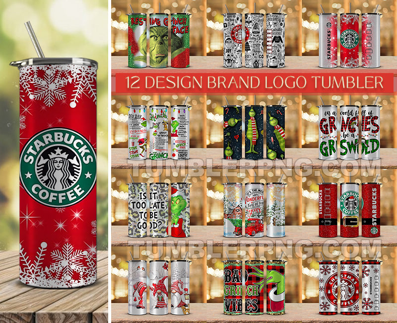 Bundle Christmas Tumbler Wraps, Christmas Tumbler Design 16