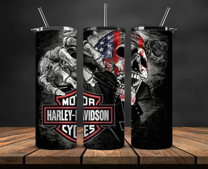 Harley Skinny Tumbler Png, Motor Harley Digital Tumbler Wrap, Moto Tumbler Wrap 02