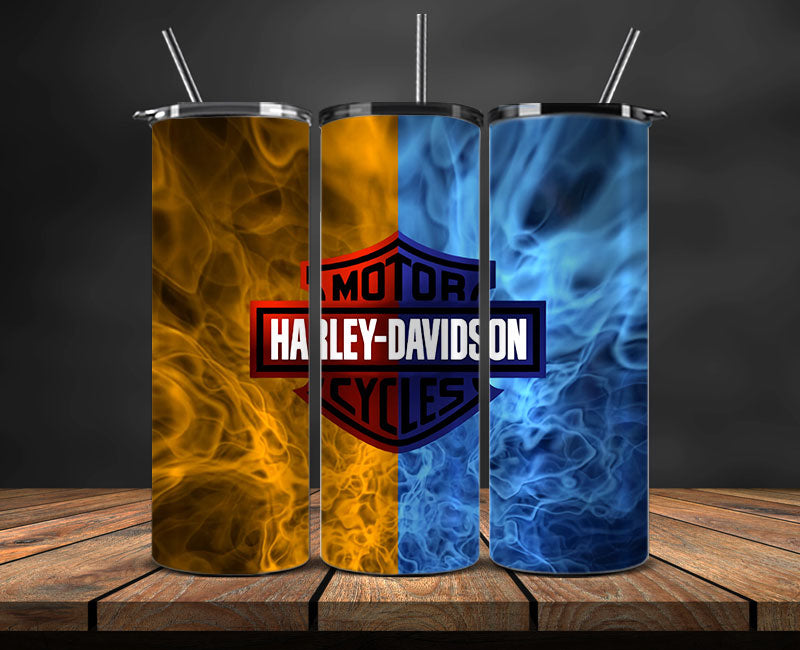Harley Skinny Tumbler Png, Motor Harley Digital Tumbler Wrap, Moto Tumbler Wrap Design 30