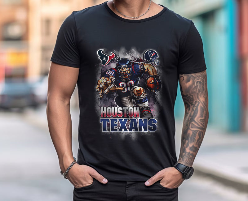Houston Texans TShirt, Trendy Vintage Retro Style NFL Unisex